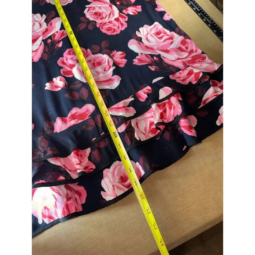 Kate Spade Dress, Black with pink and burgundy flowers